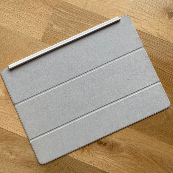 iPad Pro Vegan Suede Smart Folio Cover by Apple White EUC - Picture 7 of 11